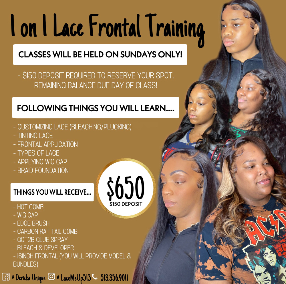 1 On 1 Lace Frontal Training
