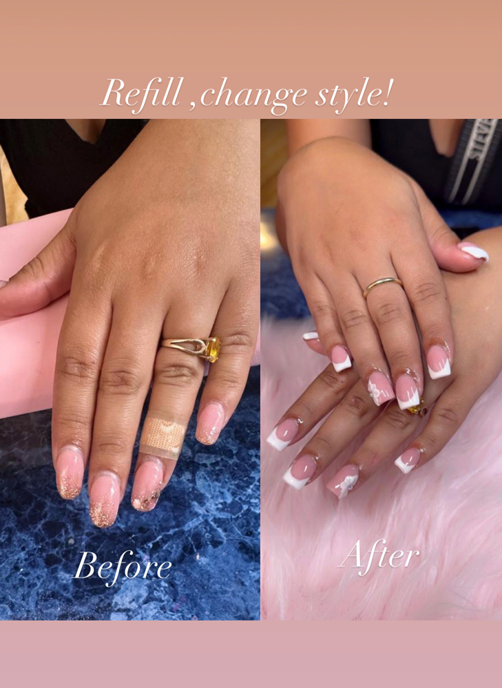 Nails Refill , Change Desing