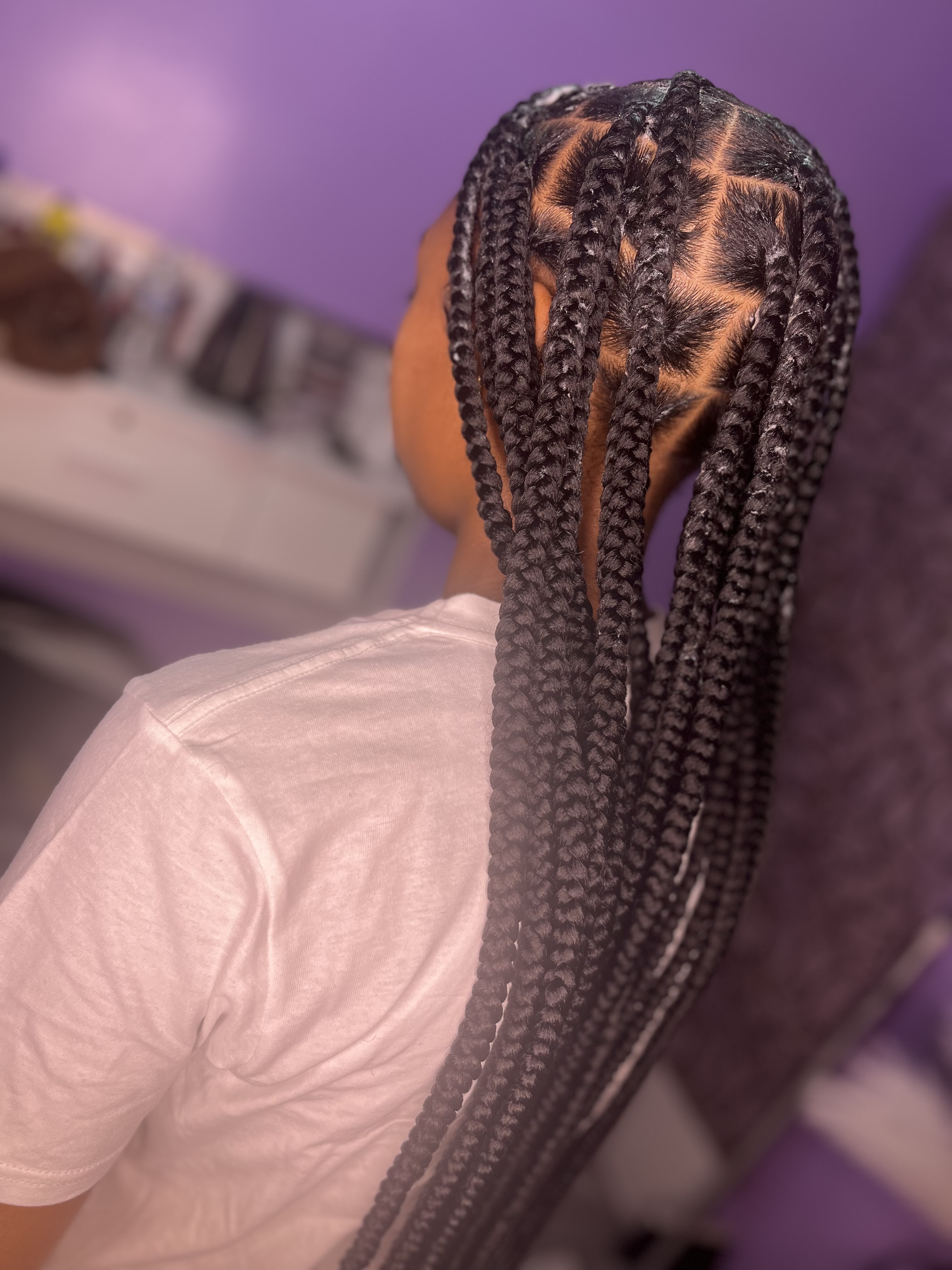 Large knotless Hair included