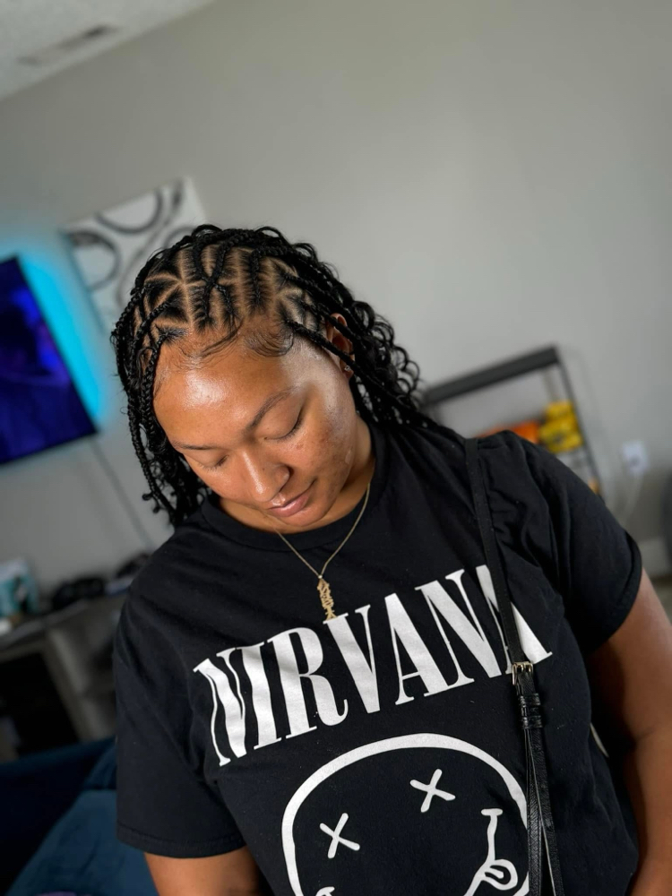 🔥Fulani Flip Over Knotless Braids