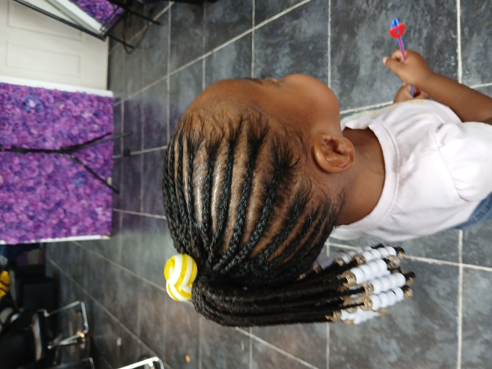 KIDS BRAIDS WITH ADDED HAIR