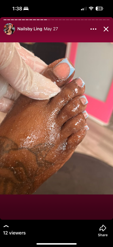 Pedicure🫧 at Nails by Ling in Dayton, OH