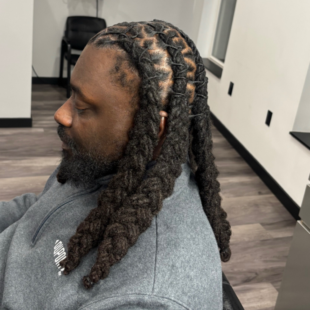 Pop Smoke Braids / Barrels at Locs Taylor’d in Lakewood Ohio, OH