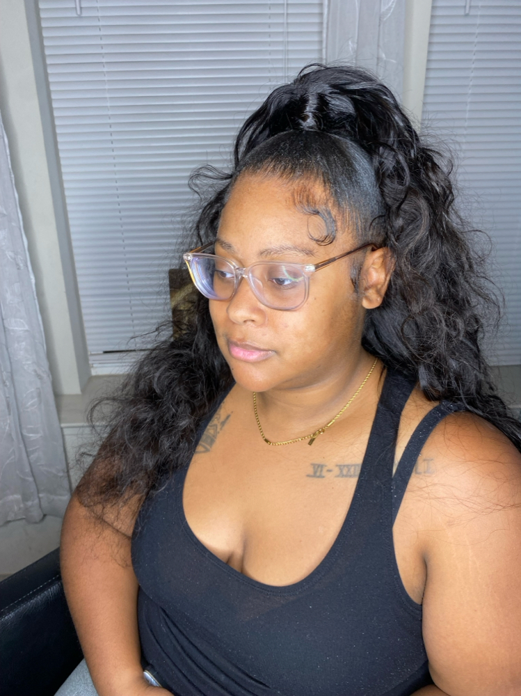 Half Up Half Down Sew In