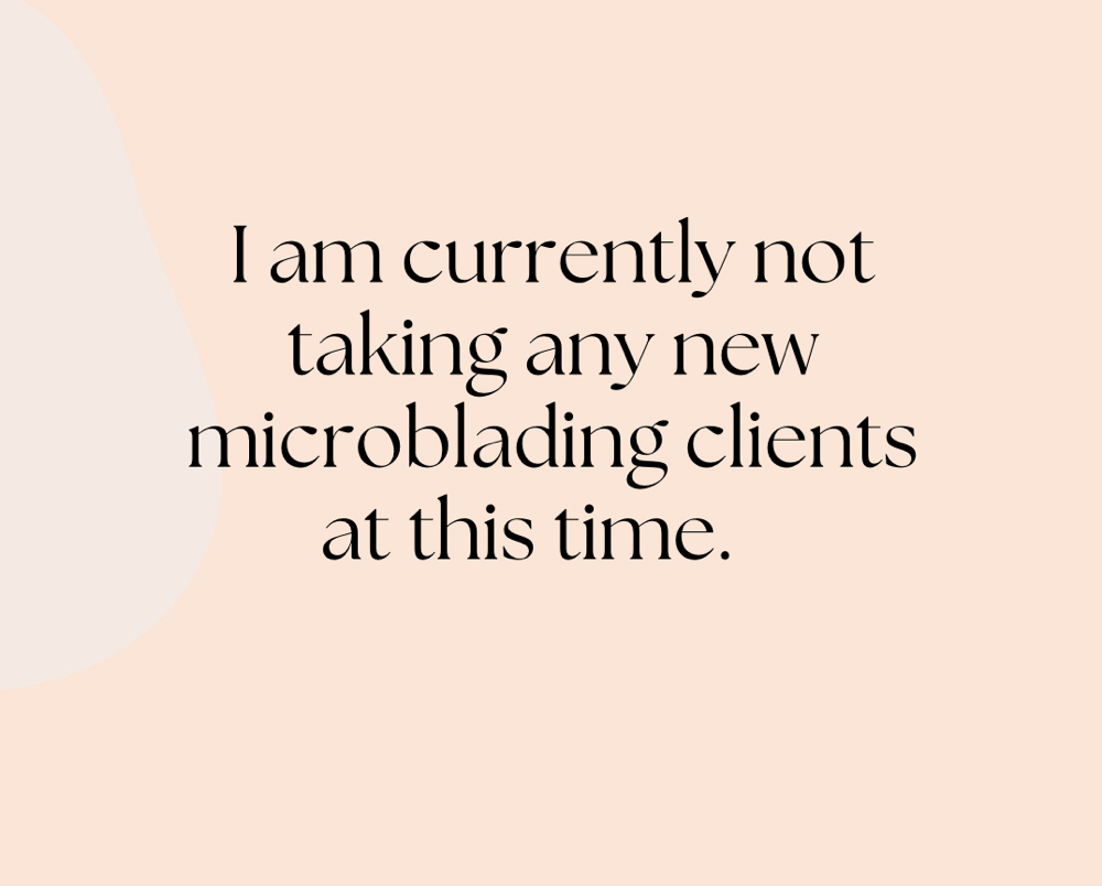 Microblading Touchups Only