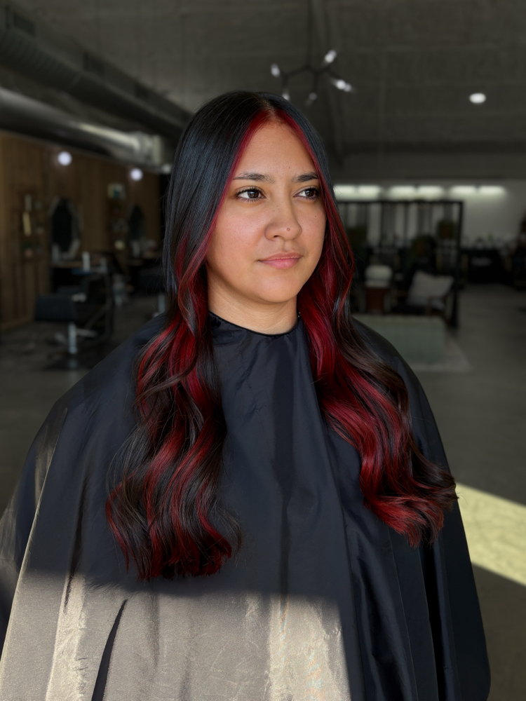 Color blocking at Hair By Caelyn in Greenville, TX