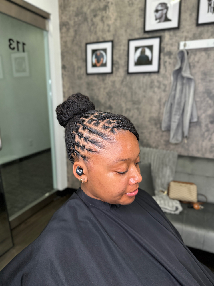 Extended loc updo