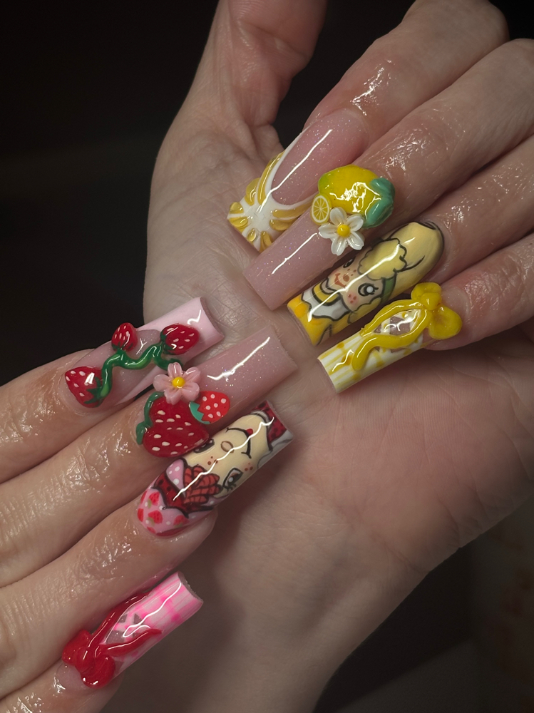 Character Art Per Nail at Kitty Klaw’d By Justina in Wilbraham, MA