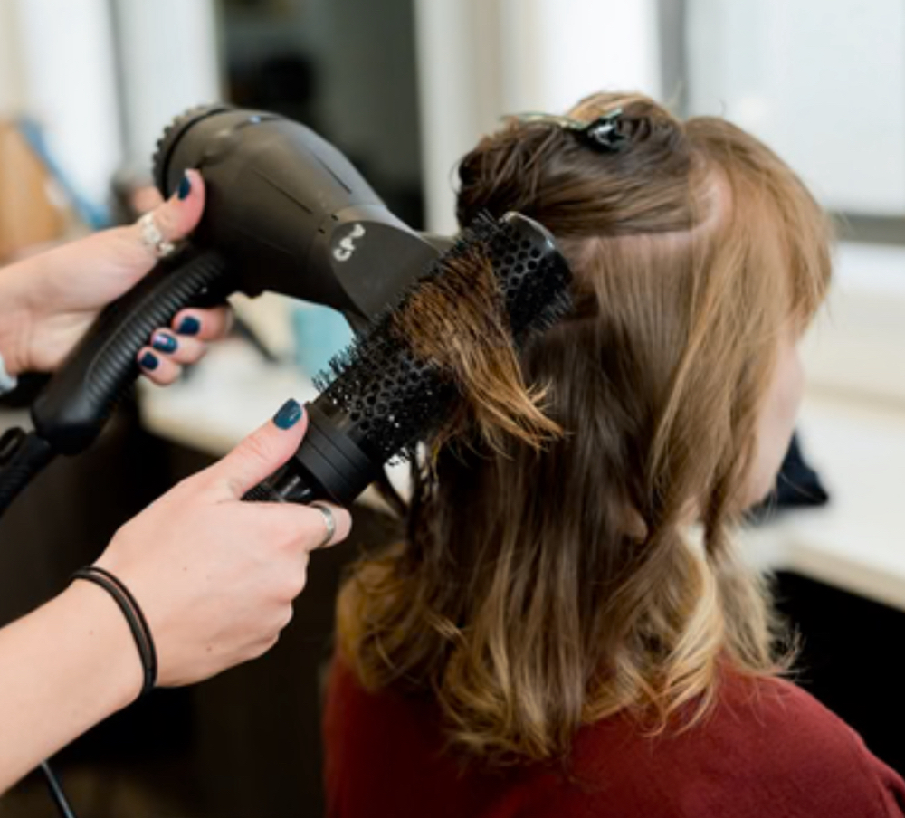 luxury shampoo and dry