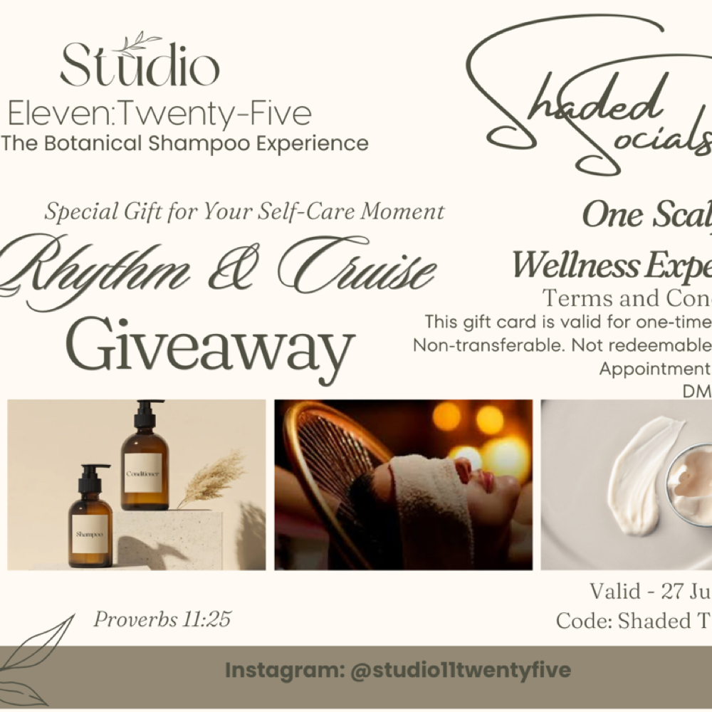 Rhythm & Cruise at Studio 11:Twenty-Five The Botanical Shampoo Experience in Palm Beach Gardens, FL