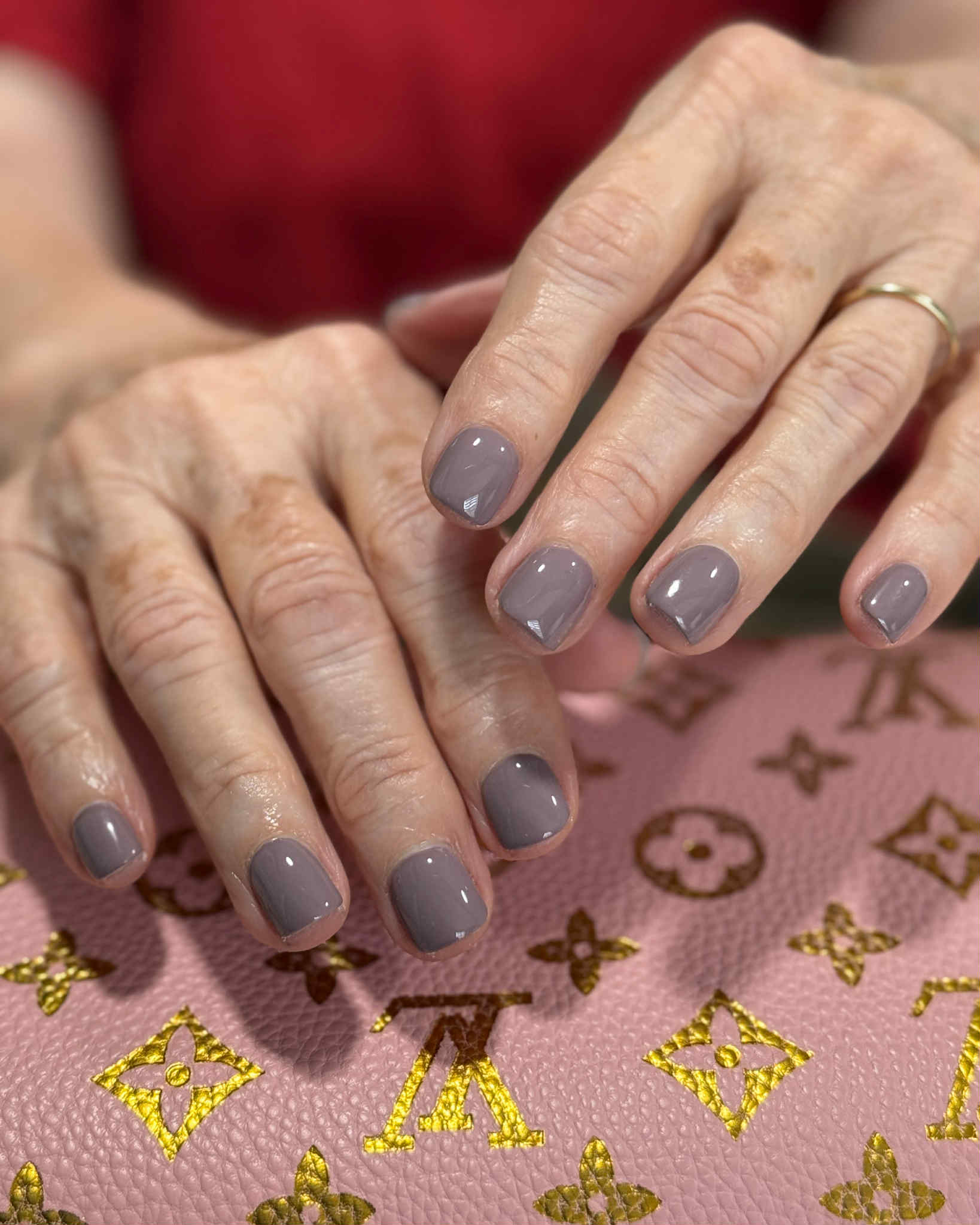 Overlay with one single color at Lovely Nails Studio in Nacogdoches, TX