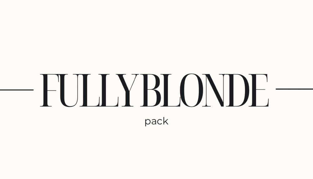 Fully Blonde BUNDLE