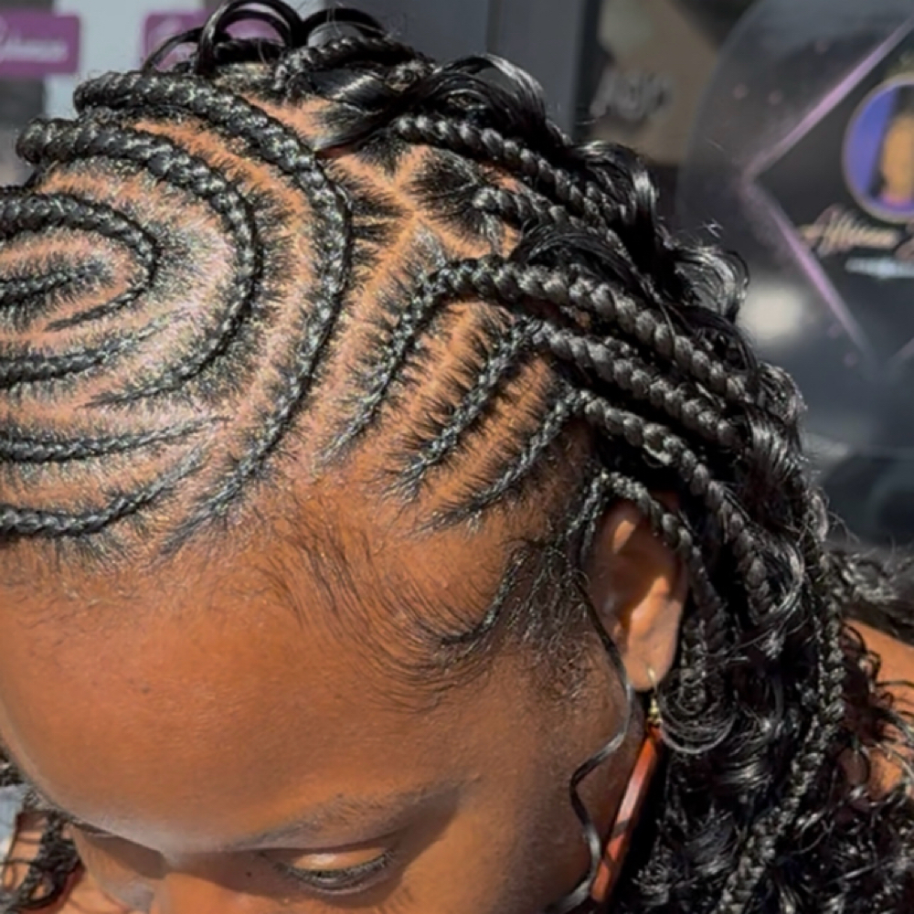 Fulani Knotless at HairByJanaySamone in Atlanta, GA
