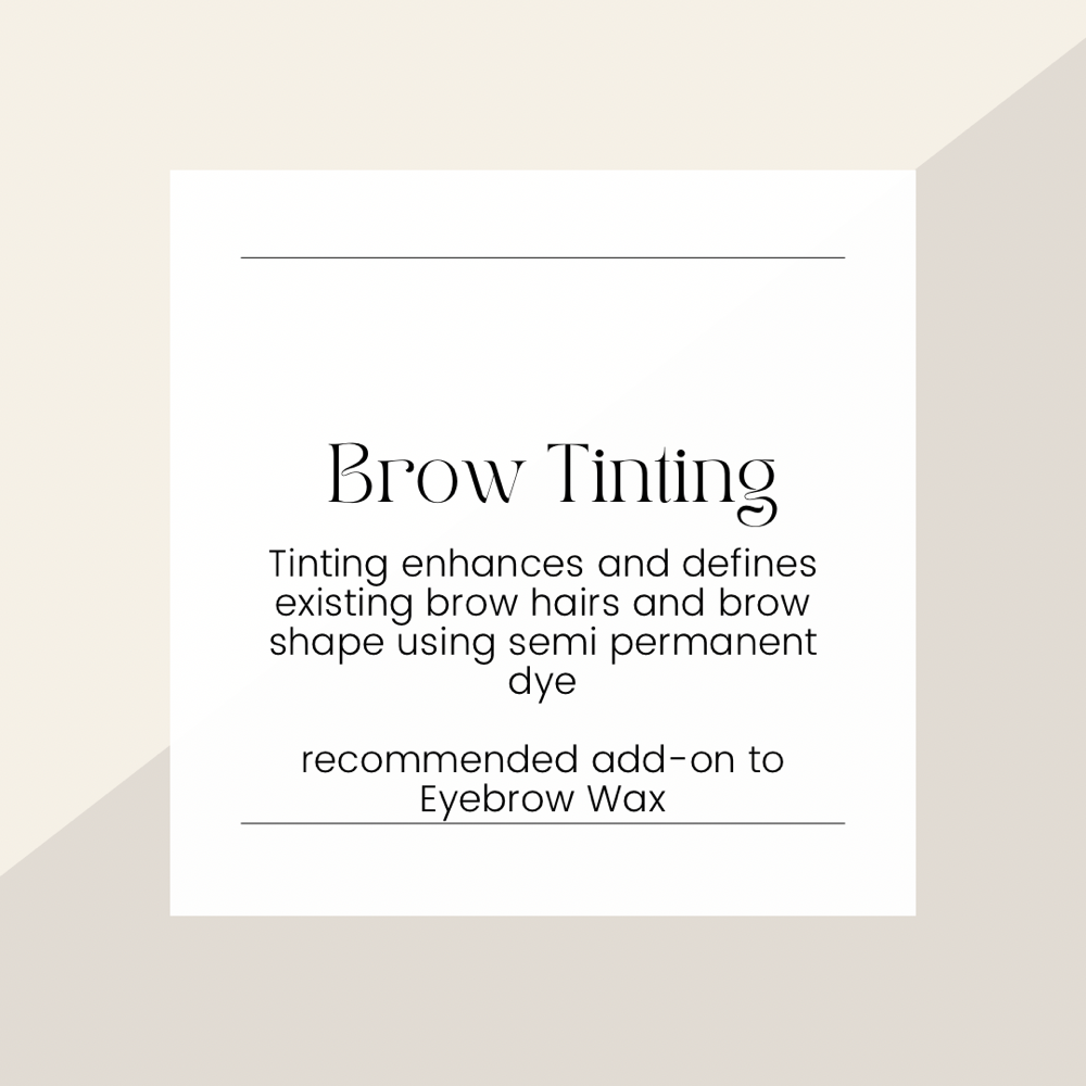 Brow Tinting