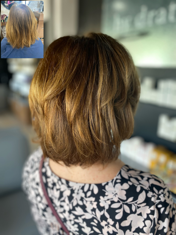 Color Touch Up/haircut/blowdry