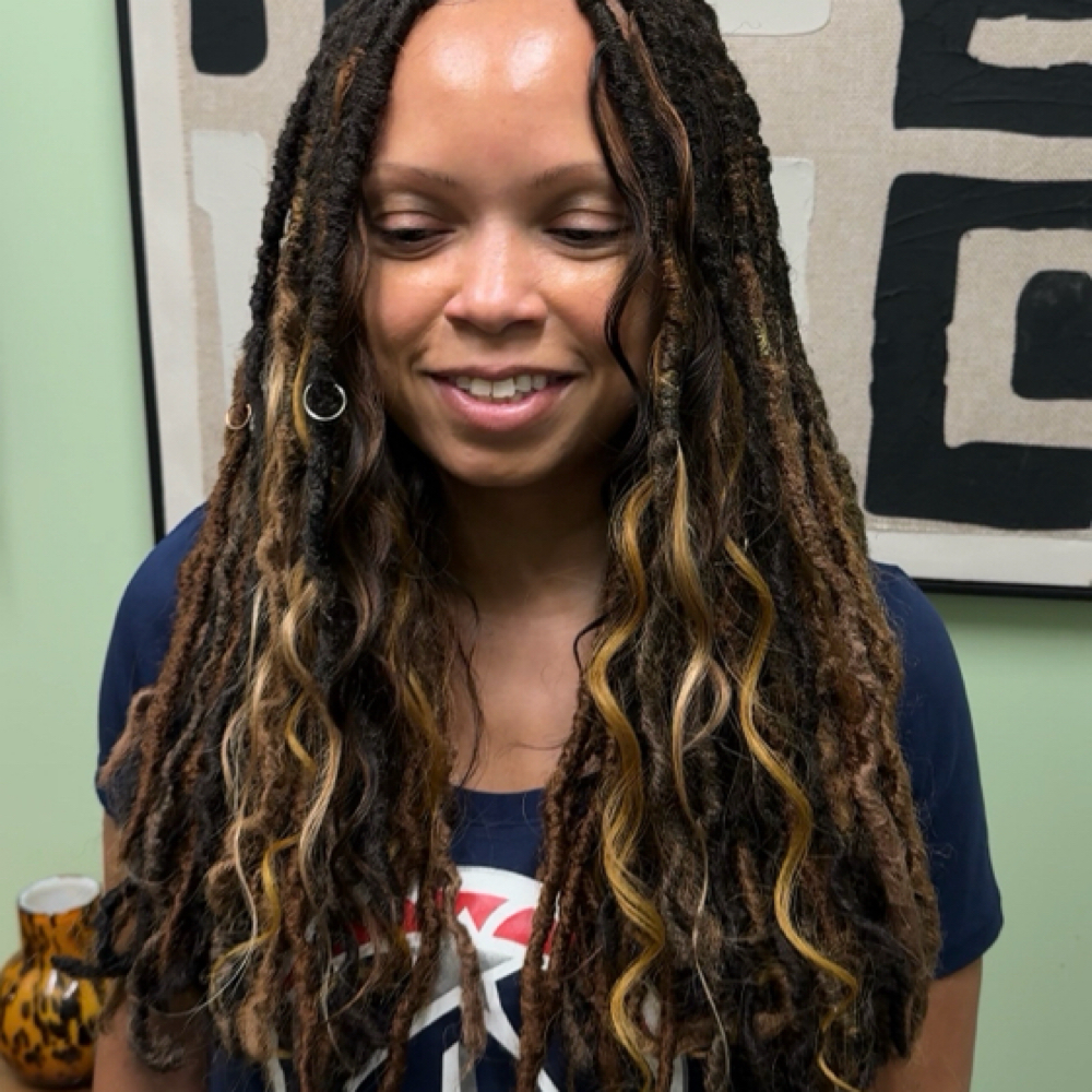 Face Facing Human Hair Tendrils at ZaviaMonet Studios in Odenton, MD