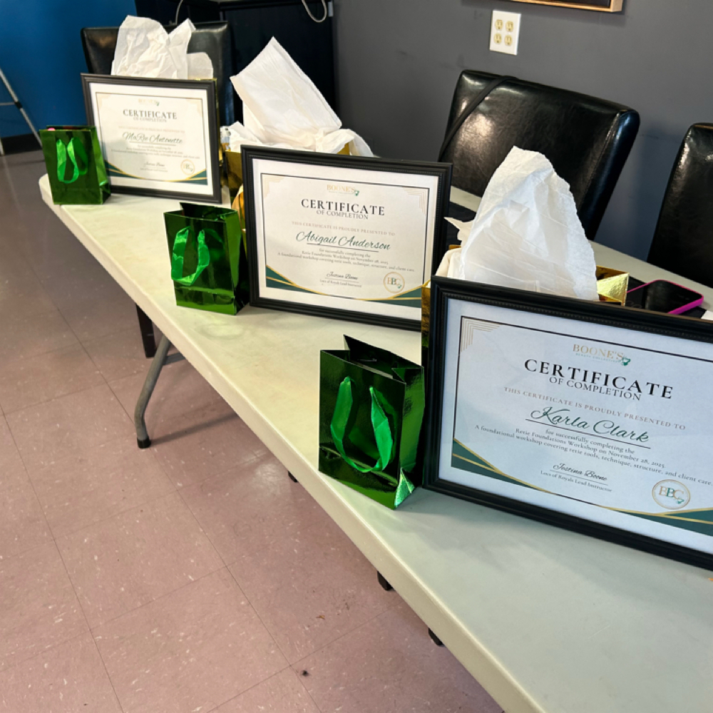 Microloc Retie Workshop 8/1 at Boone's Beauty in Newport News, VA