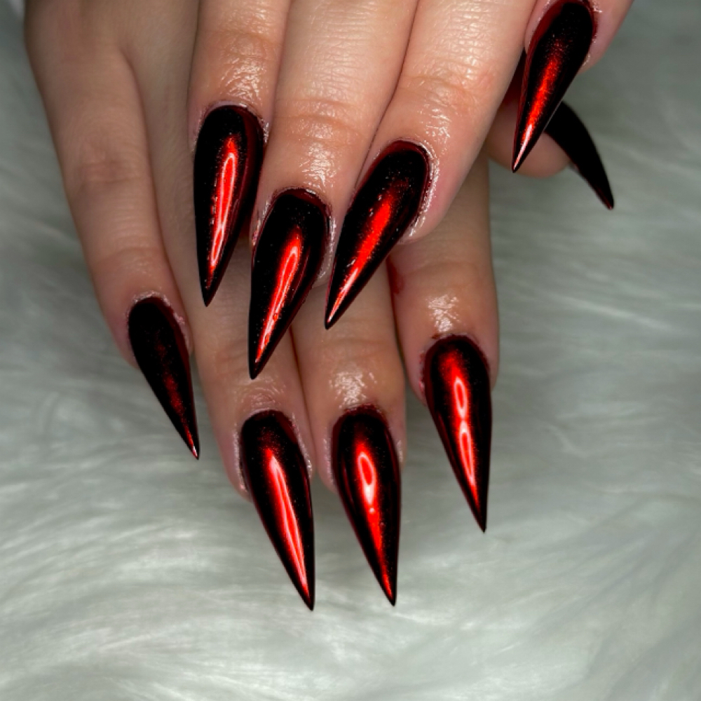 Chrome Nail Art at Nailz x Lash Cartel by Ry in San Antonio, TX