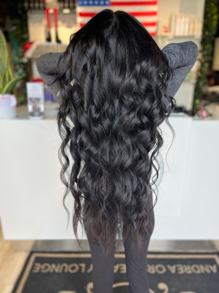 Blowout for Hair with Extensions