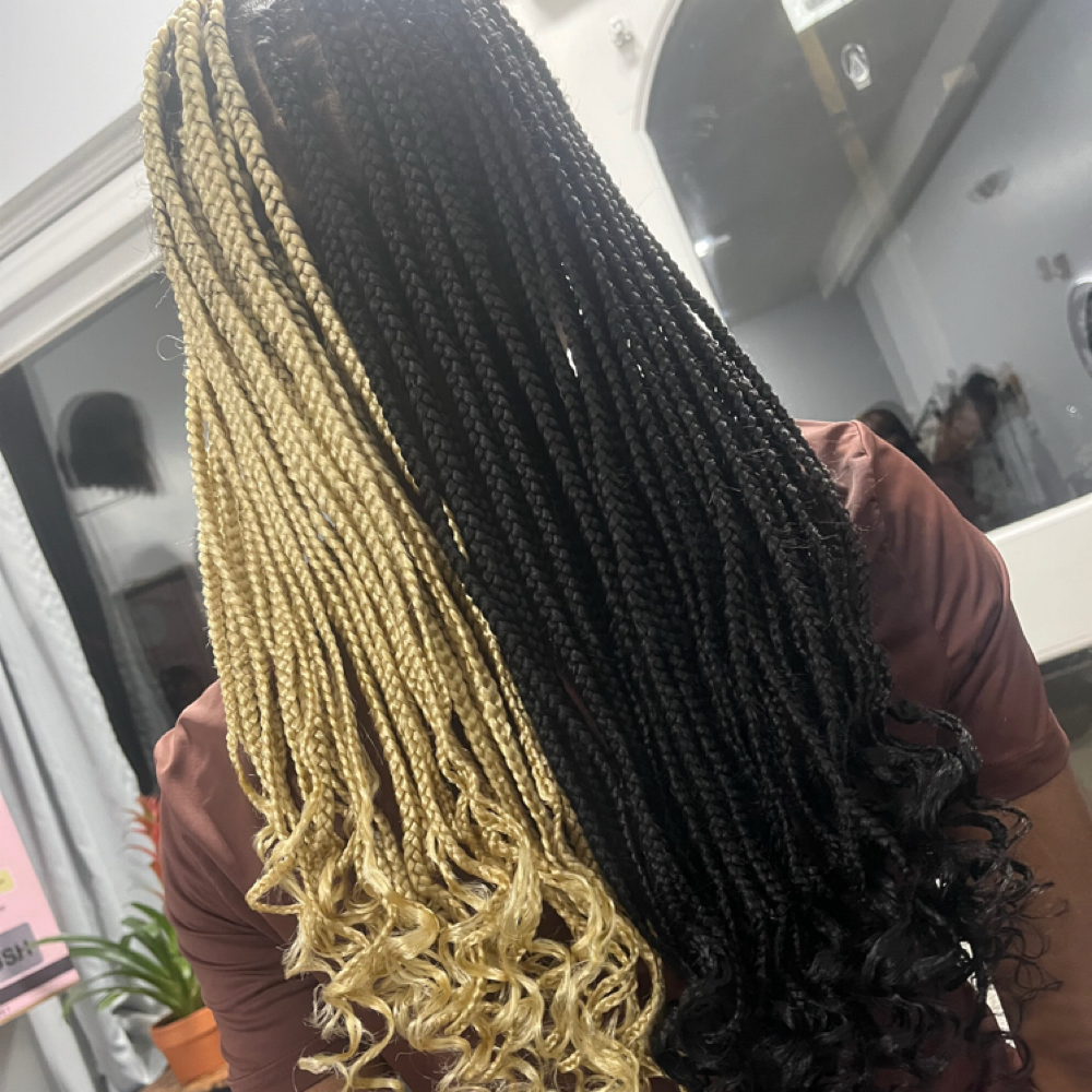 Kids Medium Boxbraids at The Perfect Touch Beauty & Barber Salon in Bridgeport, CT