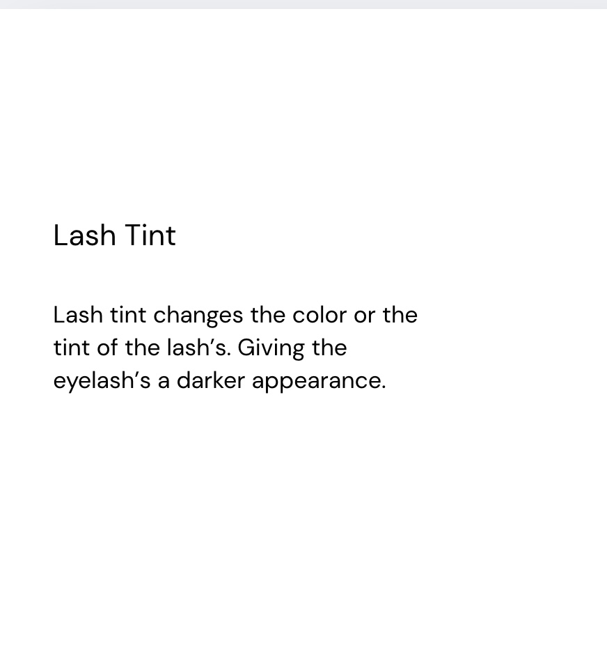 Lash Tint