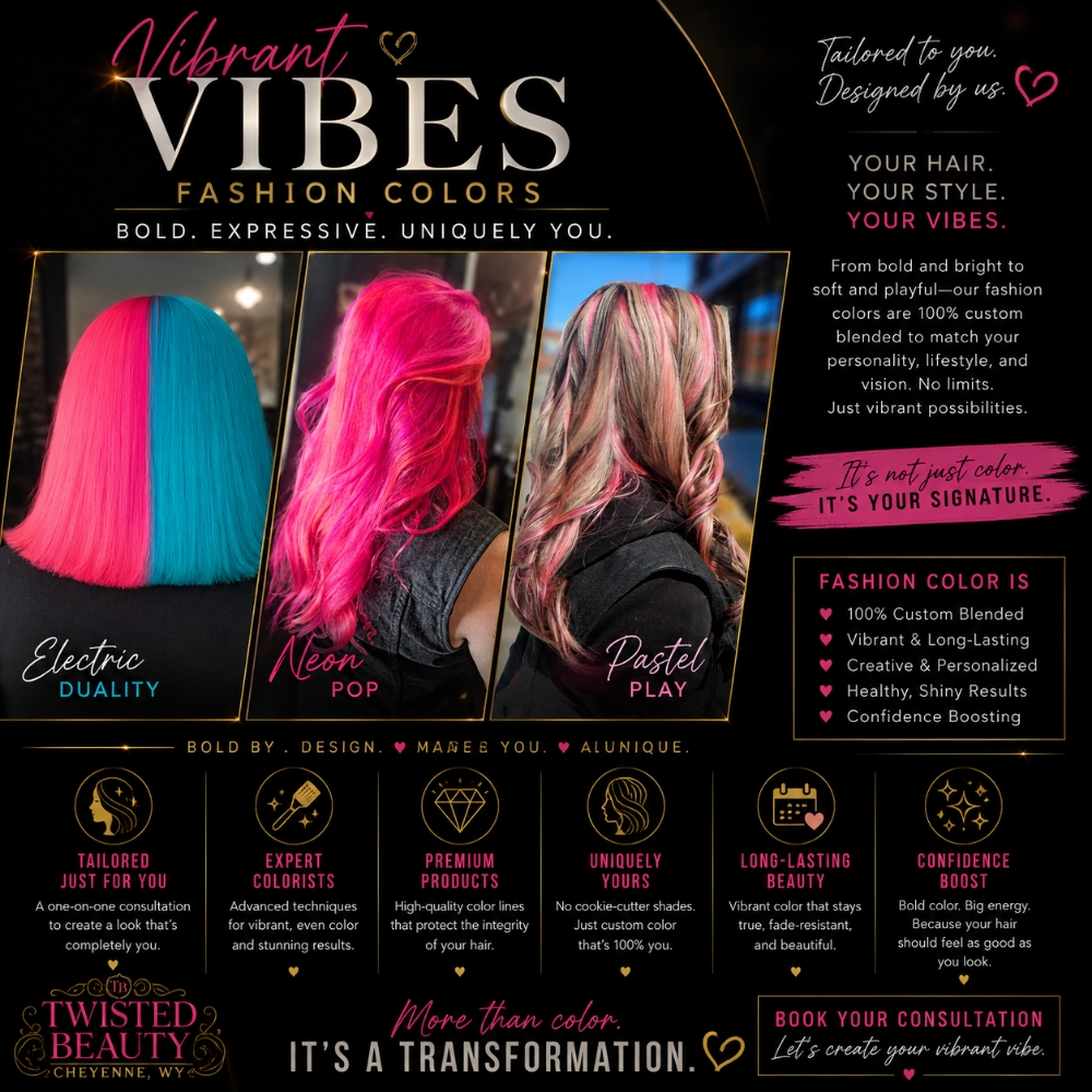 Vibrant Vibes Full Head* at Twisted Beauty in Cheyenne, WY