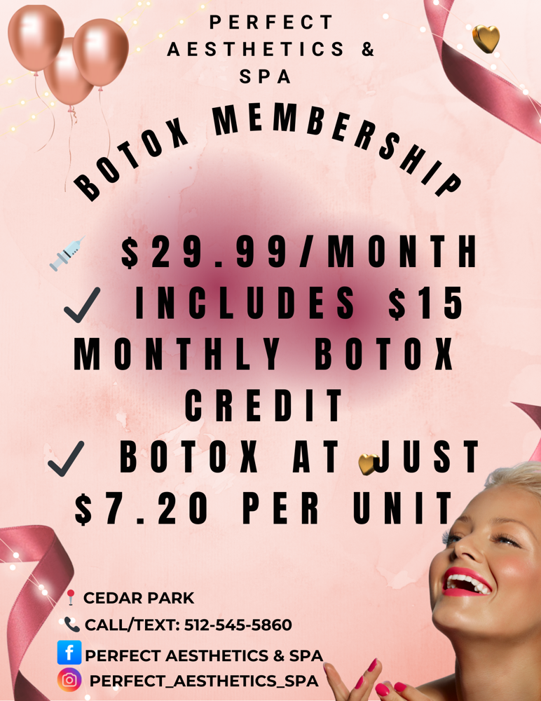 $29.99/month Botox Membership