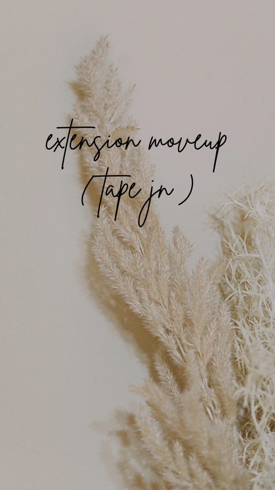 Extension Moveup ( Tape In )
