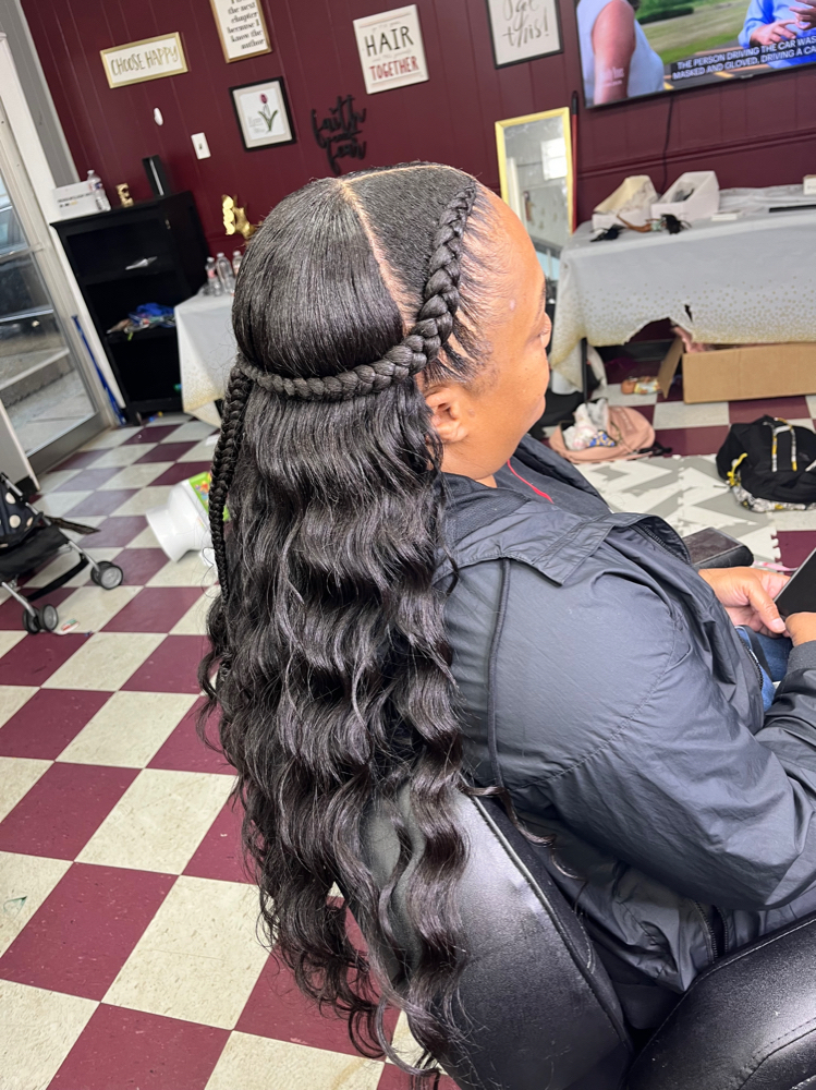 Two Braids w/ a twist
