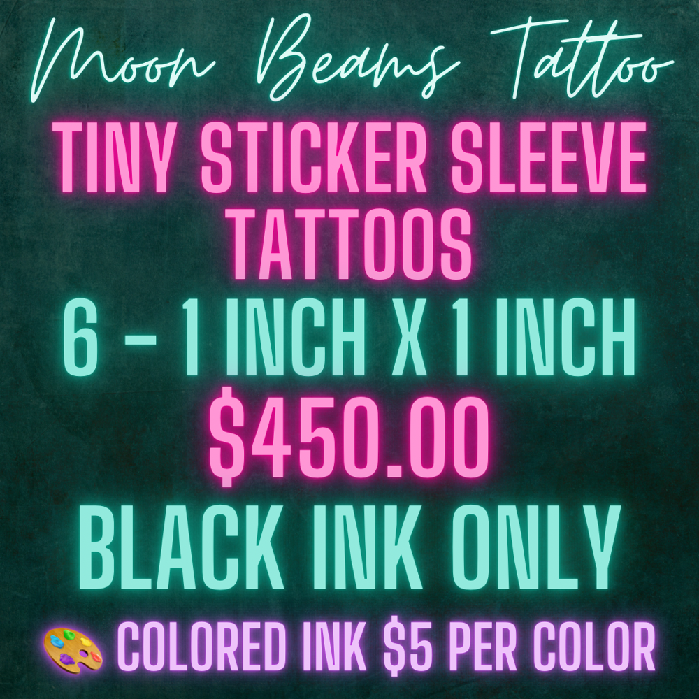 Tiny Tattoo Sticker Sleeve