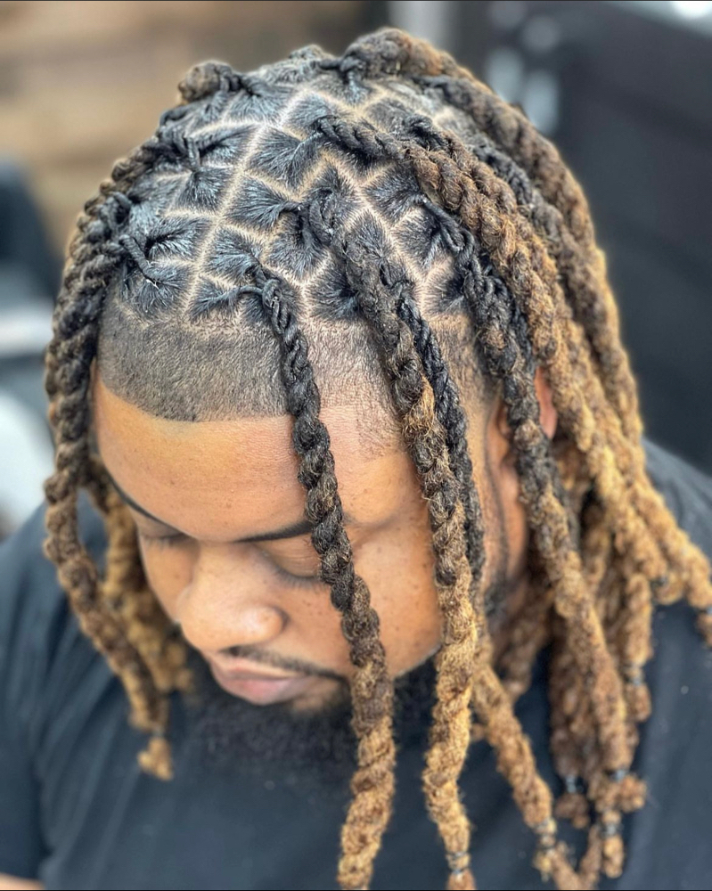 Retwist Shoulder Less Than 70 Locs