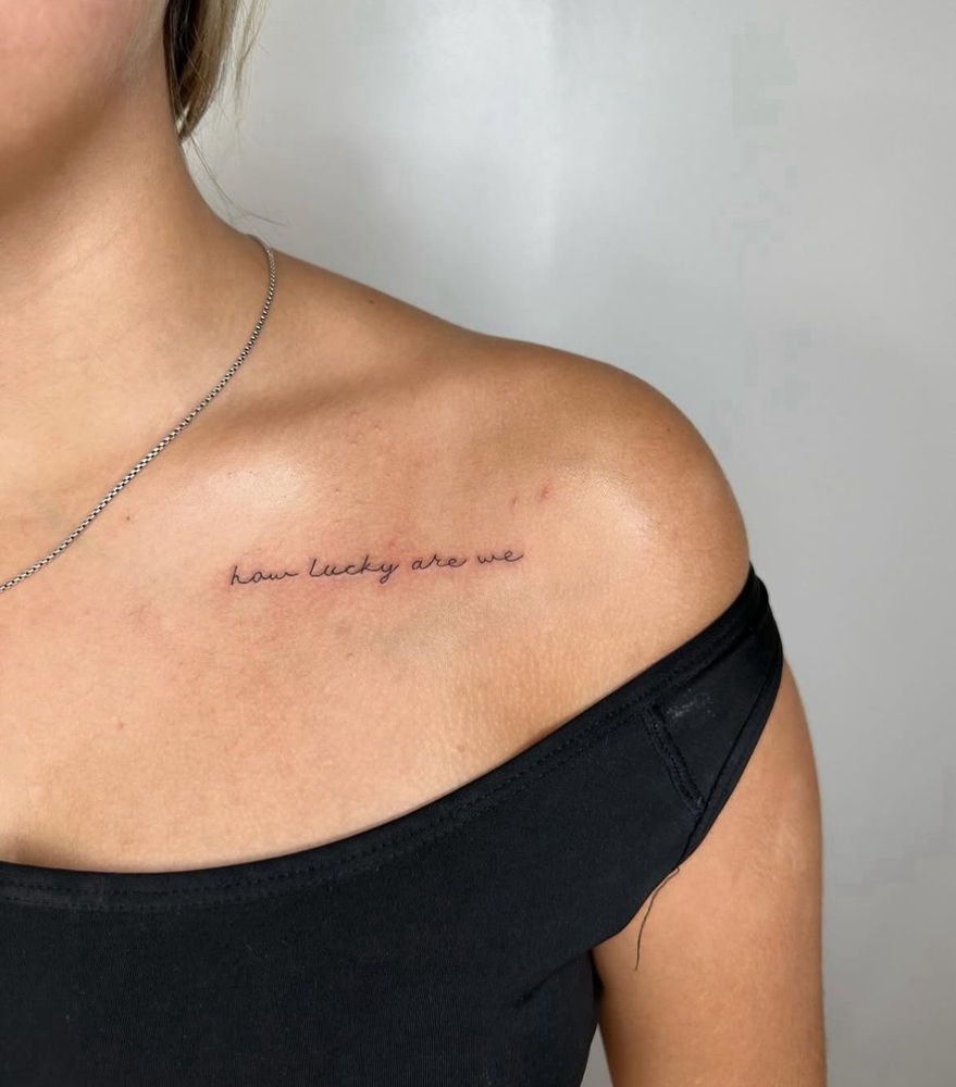 Handwriting Script Tattoo