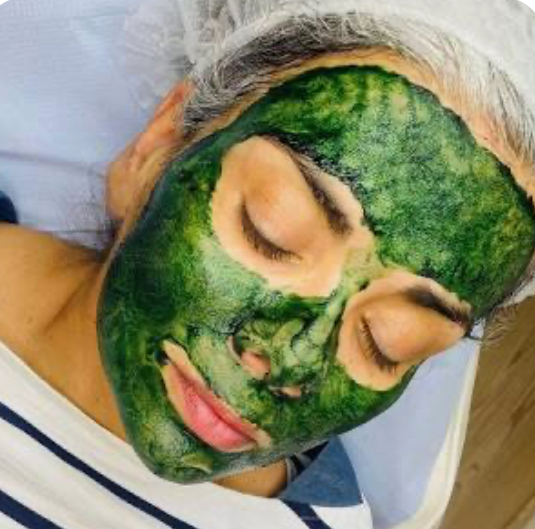 Korean green sea facial
