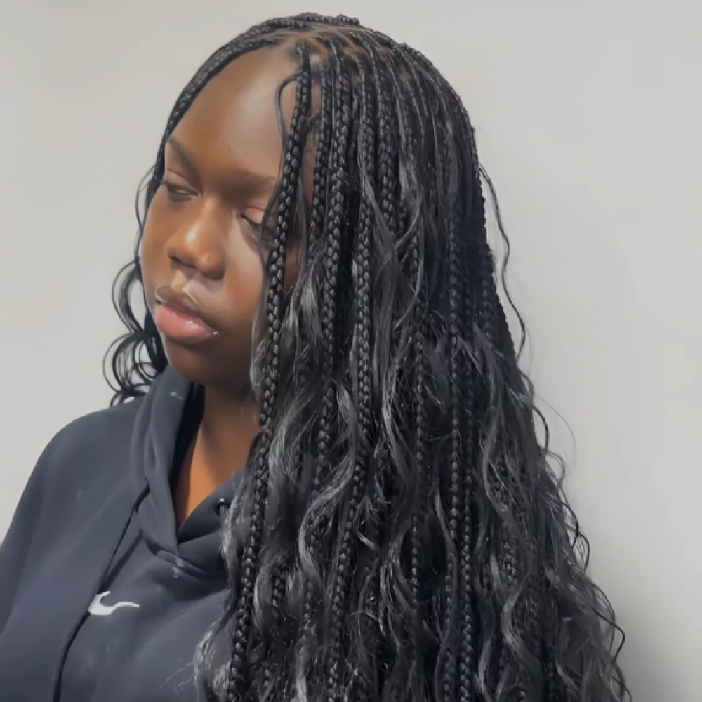 Synthetic Boho Knotless Braids at StylzzbyGlyn in Jacksonville, NC