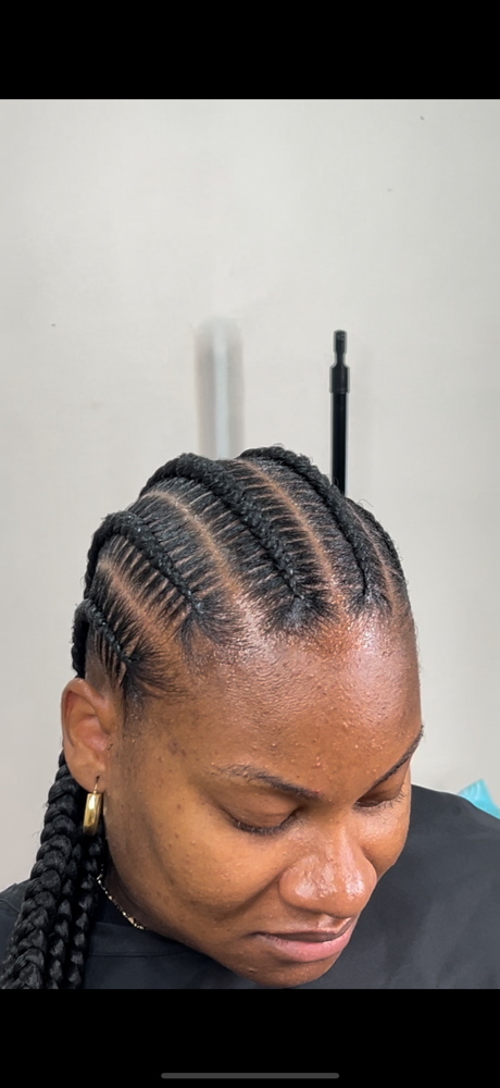 6 Stitch braids at Tea's Hair Styling Box in Brooklyn, NY