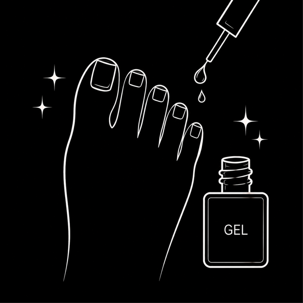 Gel Pedicure at The Finery in Cookeville, TN