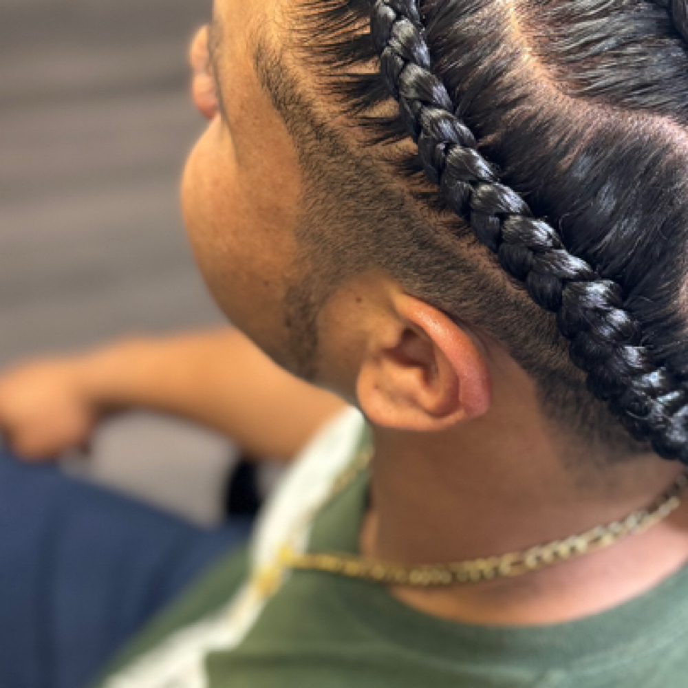 Men's haircut and beard trim at MsRuthStyles in Lawrenceville, GA