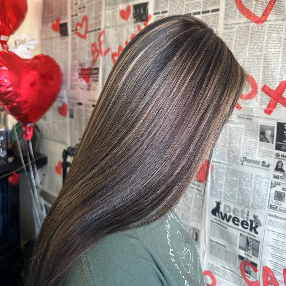 Root Color Touch Up & Tone at Cupids Vanity Hair Studio in San Marcos, TX