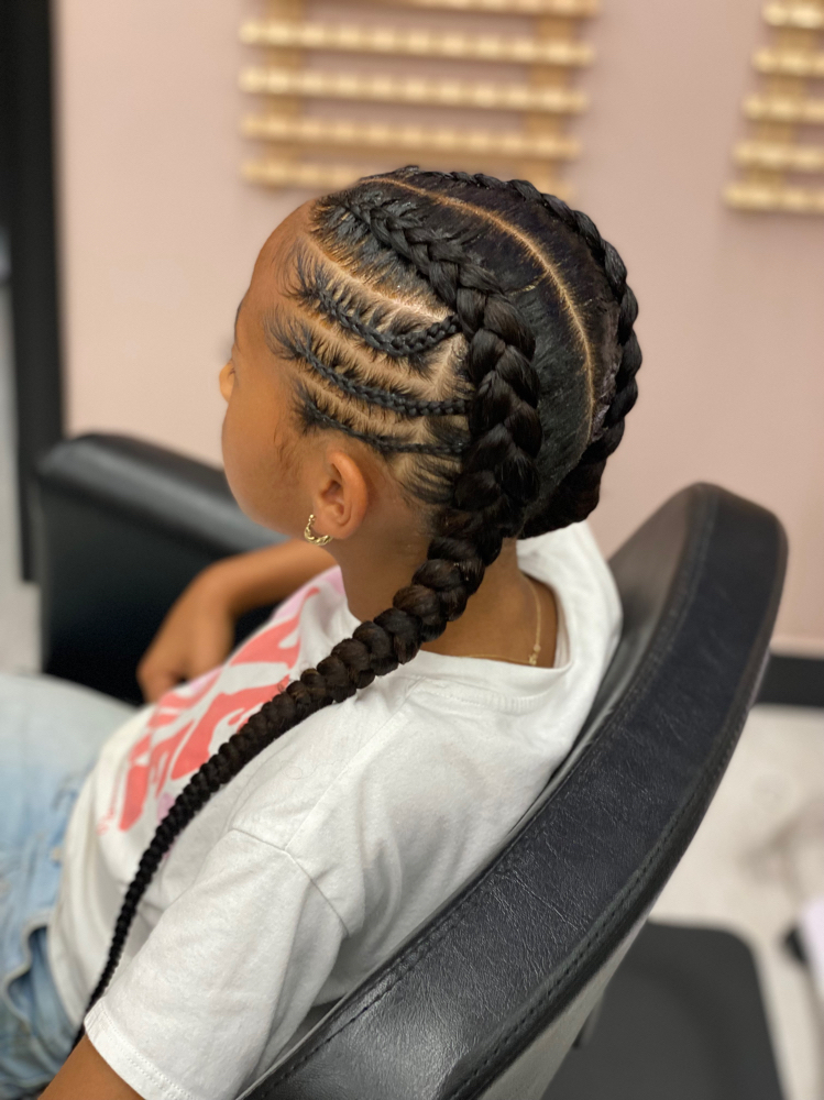 2-4 Feed In braids