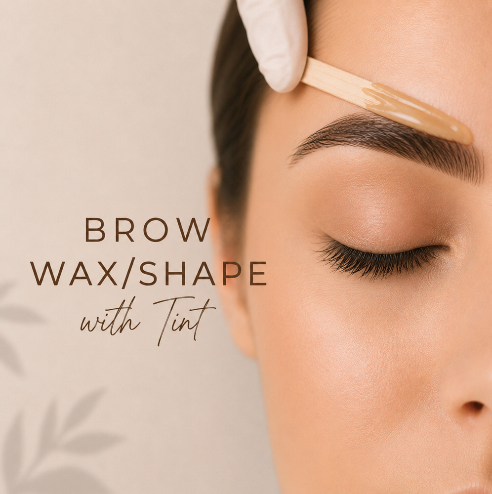 Brow Wax/Shape with Tint at Beauty by Chelsea J Waxing • Lashes • Brows • Permanent Jewelry in Riverside, CA