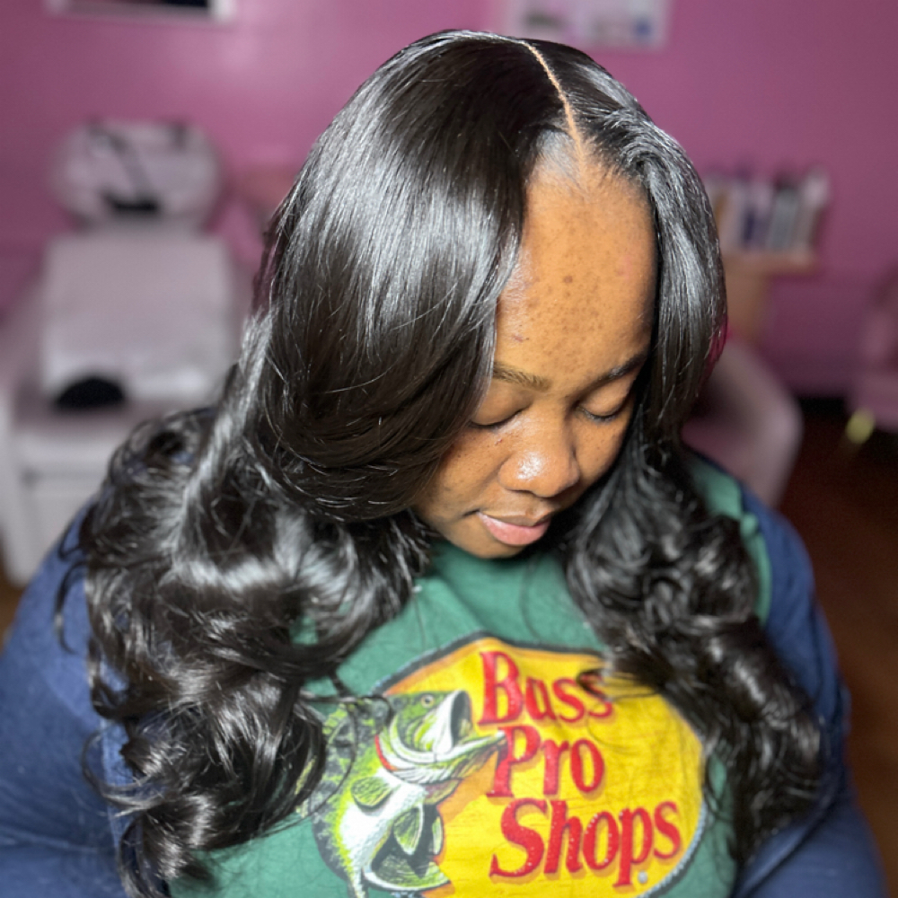 Behind The Hairline Closure Install at Chase&Charlee Hair Studio in Covina, CA