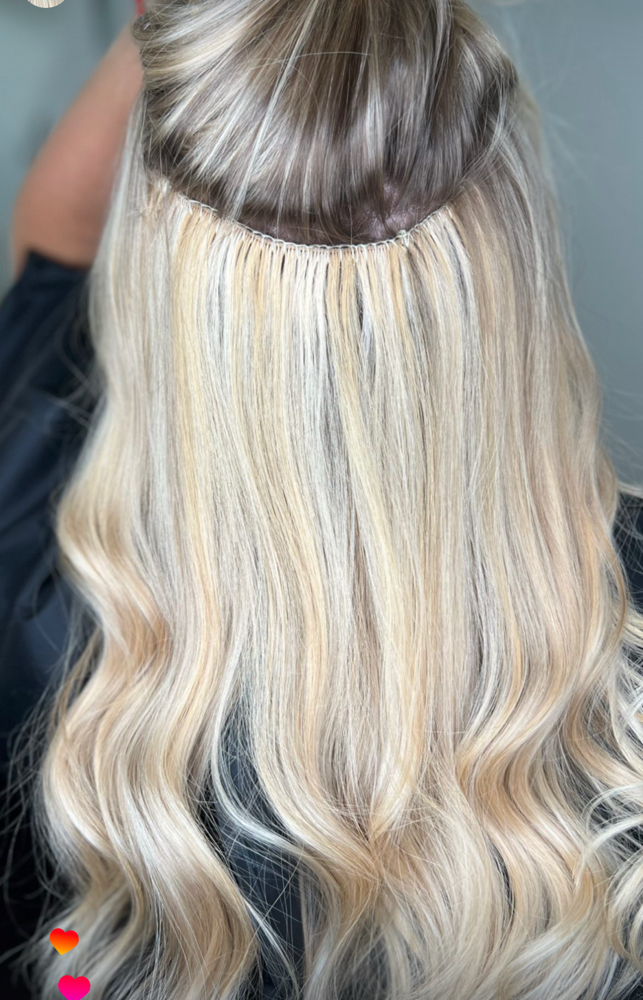 Weft Hair Extensions Per Row