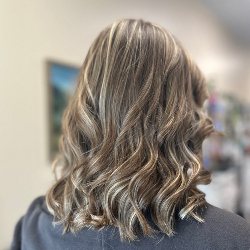 Half Custom Foil, Cut, & Style at Hair By Marissa in Dracut, MA