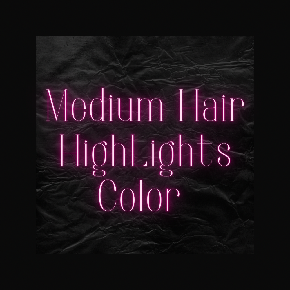 Medium Hair HighLight With Color