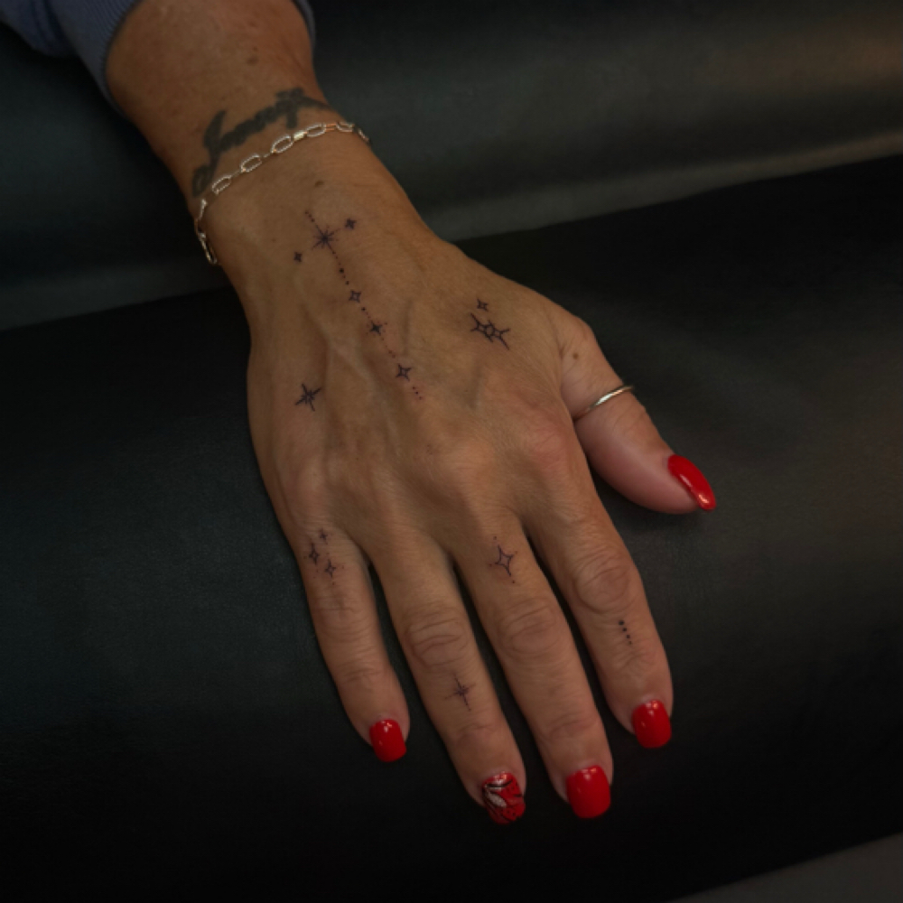 Hand/ Finger Set at Finely Tatted Studio in Louisville, KY