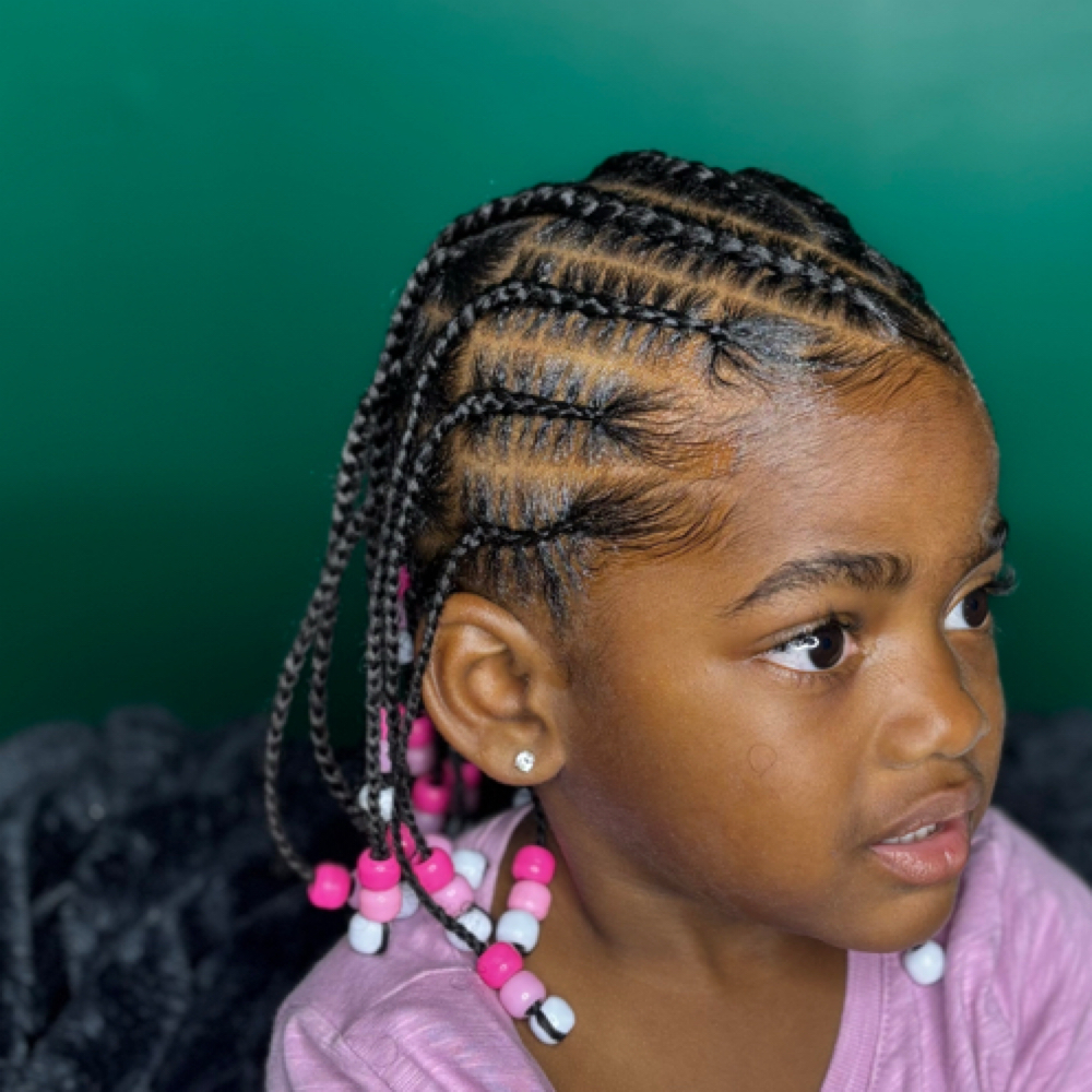 Precision Cornrow Braids (minimal) at Flair Beauty in Houston, TX