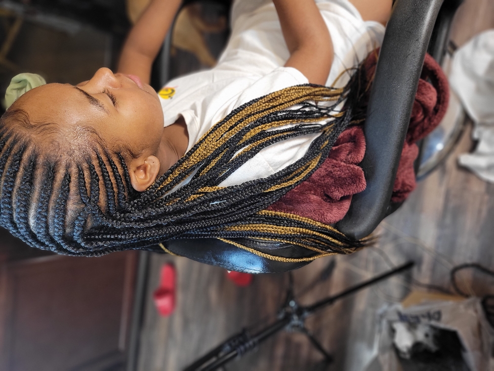 Cornrow/Box Braid Combo