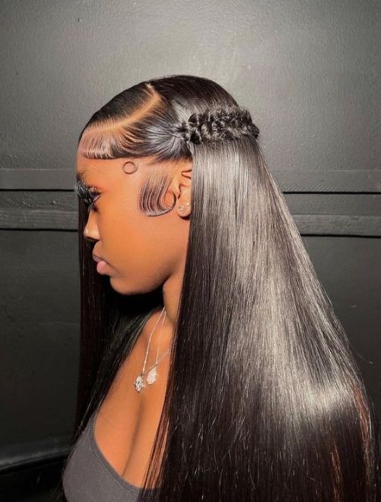 WIG INSTALL at De lux beauty bar in New York, NY