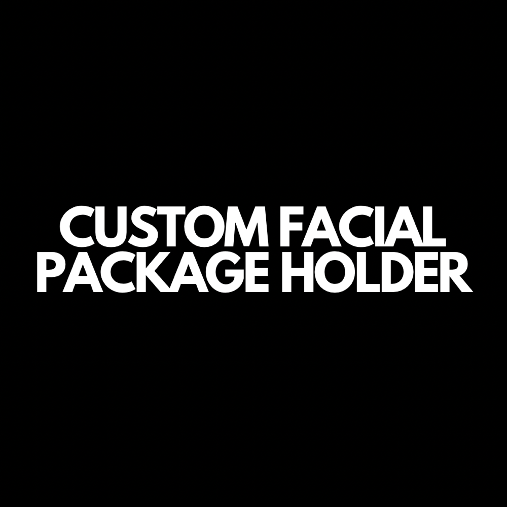 Custom Facial Package Holder