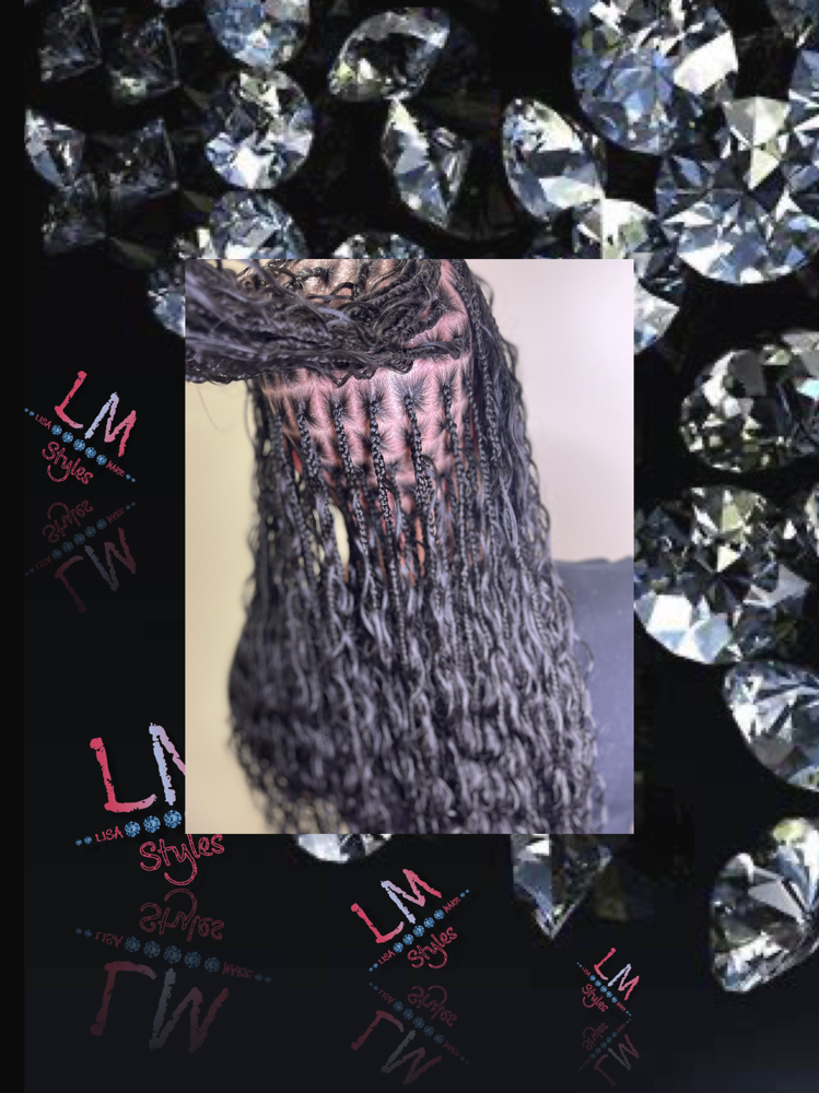 Small Bohemian Knotless braids